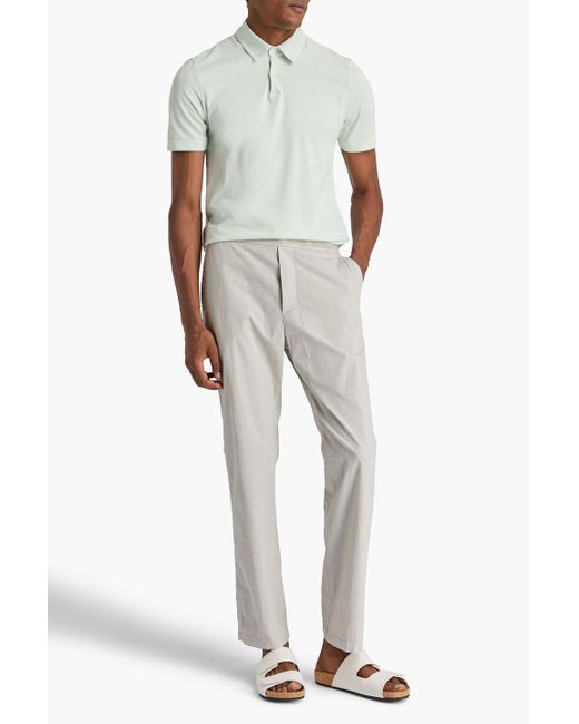 James Perse White Cotton-Blend Poplin Chinos for men