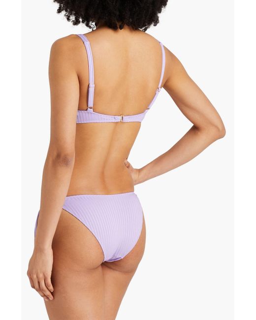 Melissa Odabash Purple Montreal bikini-oberteil mit bügel
