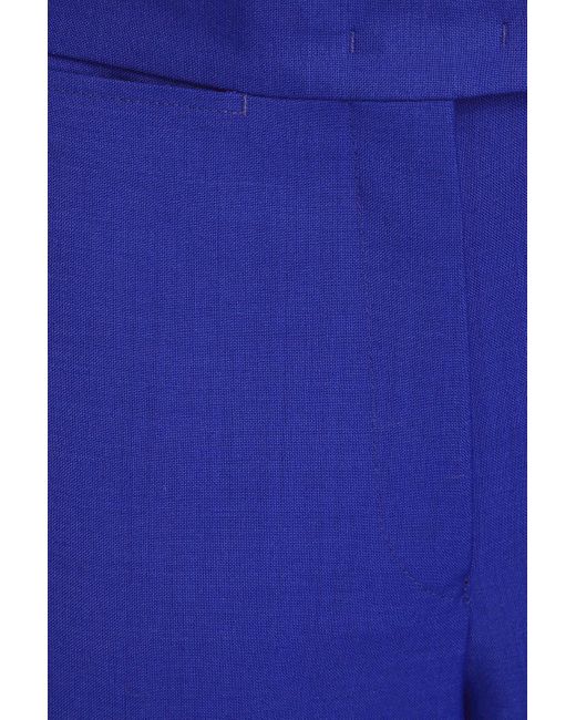 Ferragamo Blue Hose mit weitem bein aus einer woll-mohairmischung