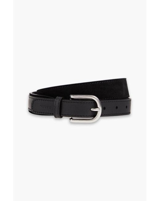 Paul Smith Black Suede And Leather Belt for men