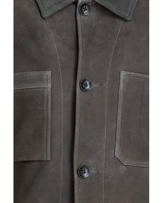 Rag & Bone Black Graham Suede Field Jacket for men