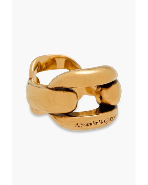 Alexander McQueen Metallic Tone Ring