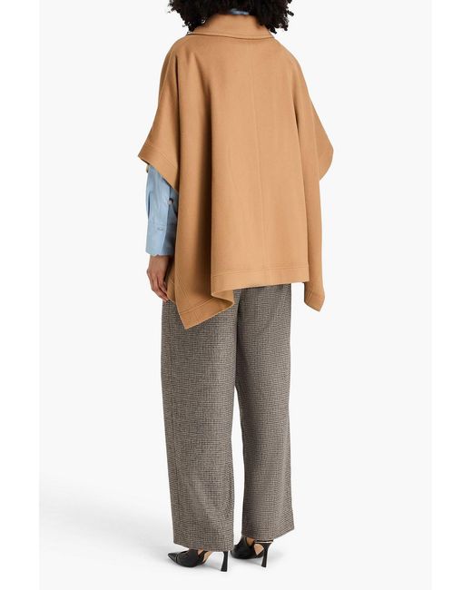 Vince Brown Wool-felt Cape
