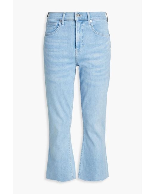 Veronica Beard Blue Carly High-rise Kick-flare Jeans