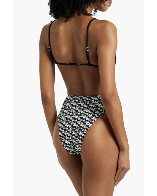 Solid & Striped Black The Ilona Triangle Bikini Top