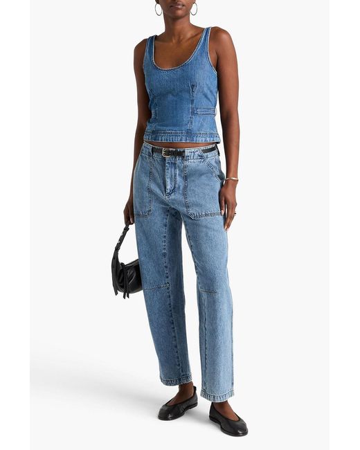 Rag & Bone Blue Denim Top