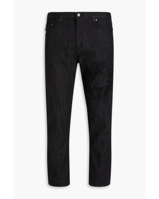 Emporio Armani Jeans aus denim mit stickereien in Black für Herren