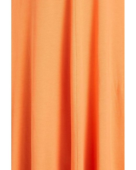 Loulou Studio Orange Sola Pima Cotton-jersey Midi Dress