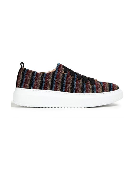 manebí nordic metallic leather espadrille slides