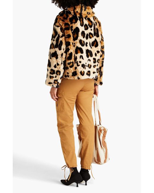 Jakke Multicolor Traci Leopard-print Faux Fur Jacket