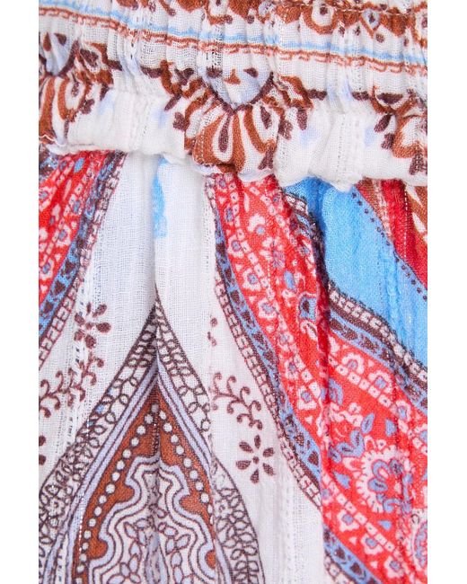 Farm Rio Paisley-print Cotton-blend Gauze Tapered Pants