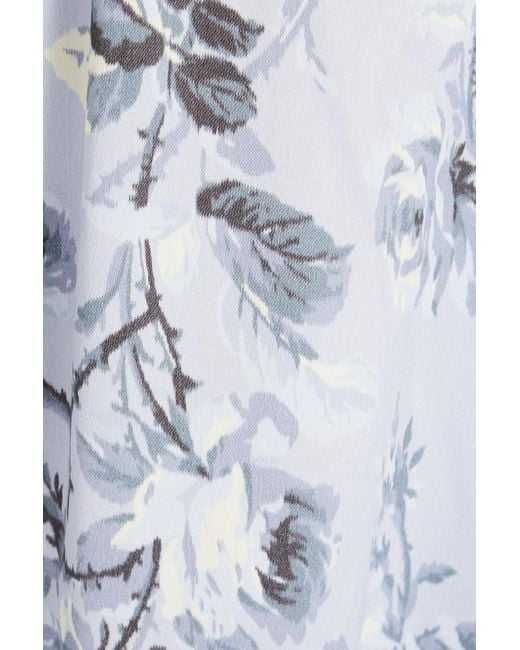 byTiMo White Floral-print Satin-crepe Mini Dress