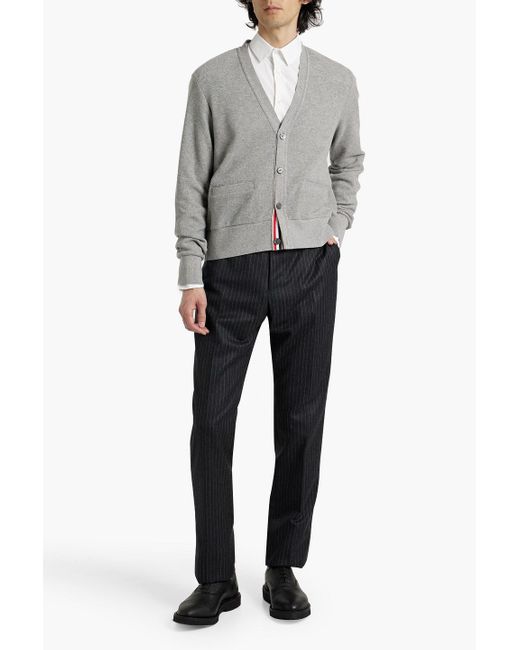 Thom Browne Gray Cashmere Cardigan for men