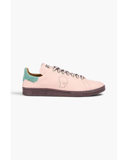 adidas x Brain Dead Pink Stan Smith Leather Sneakers for men