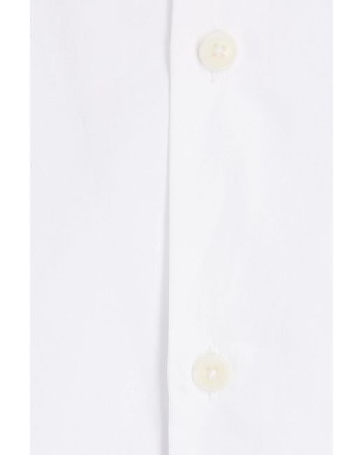 Sandro White Cotton-poplin Shirt for men
