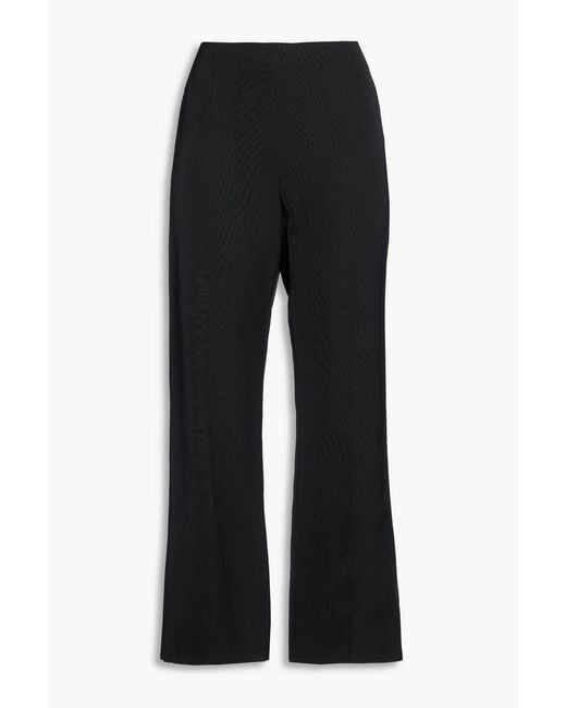 Jil Sander Black Grain De Poudre Bootcut Pants