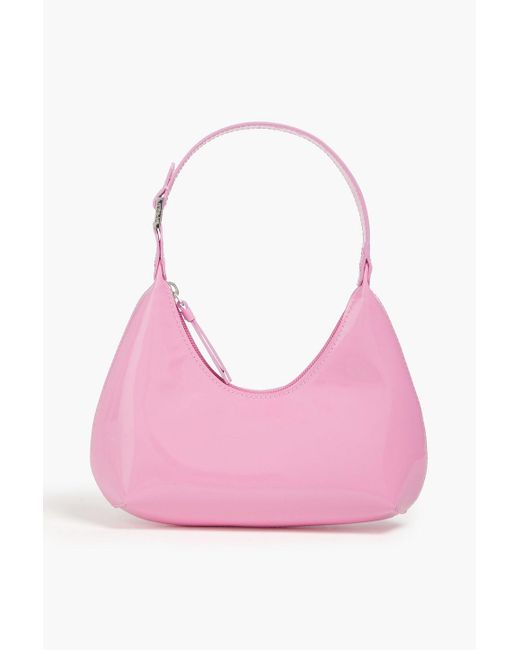 By Far Pink Patent-leather Shoulder Bag