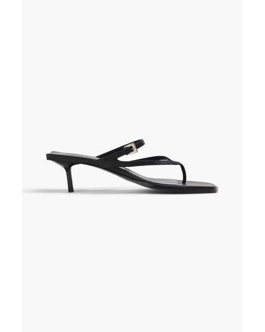 Magda Butrym Black Buckled Leather Sandals