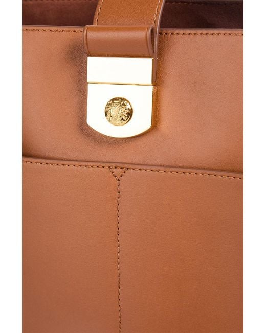 Veronica Beard Brown Beuteltasche "the crest" aus leder
