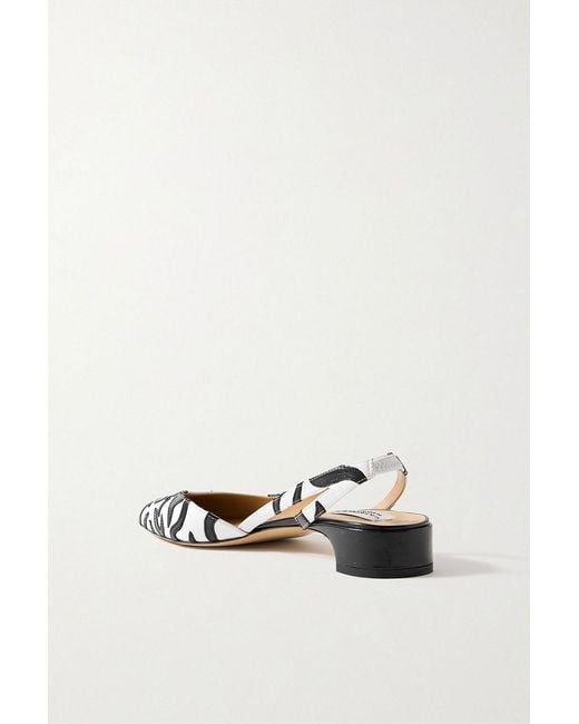 Gabriela Hearst Multicolor Delia Appliquéd Leather Slingback Pumps