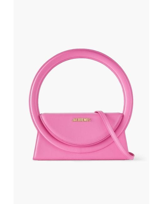 Jacquemus Pink Rond Leather Shoulder Bag