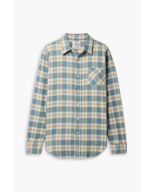 Denimist Blue Checked Cotton-flannel Shirt