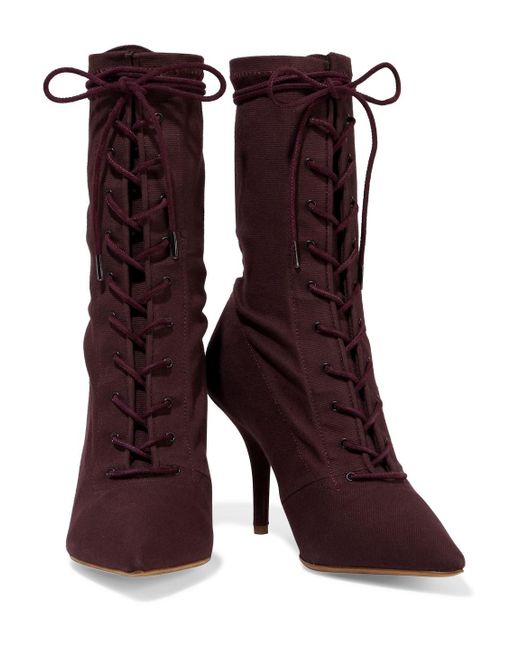 Yeezy Stretch-canvas Ankle Boots in 