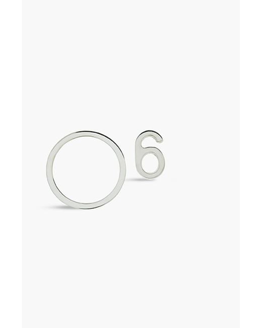 MM6 by Maison Martin Margiela Metallic Silver-tone Earrings