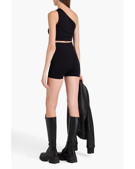 Rick Owens Blue Stretch-piqué Shorts