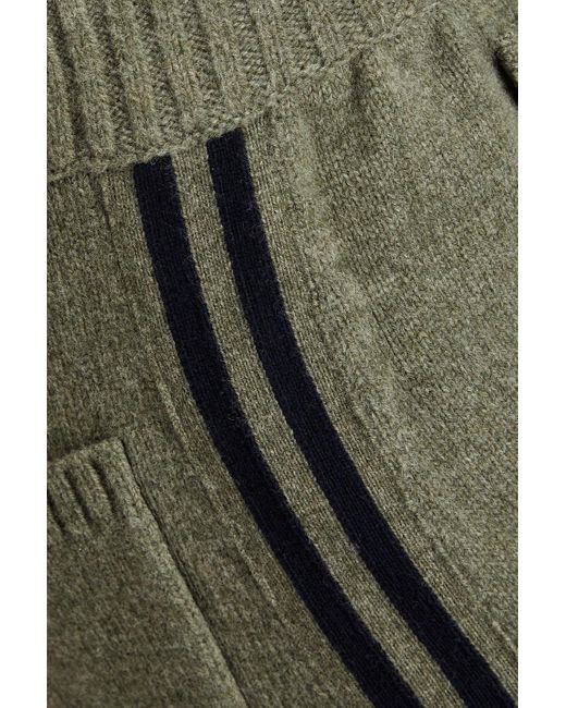 Maison Margiela Green Mélange Wool Sweatpants for men