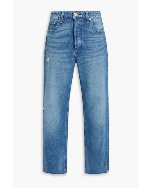Rag & Bone Blue Dre boyfriend-jeans in distressed-optik