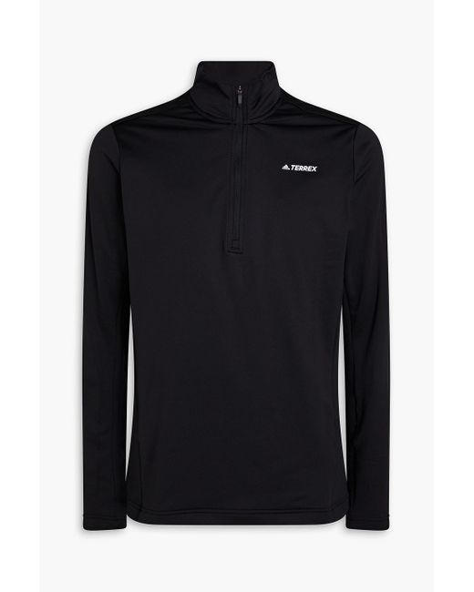 Adidas Originals Terrex jacke aus technischem jersey mit halblangem reißverschluss in Black für Herren