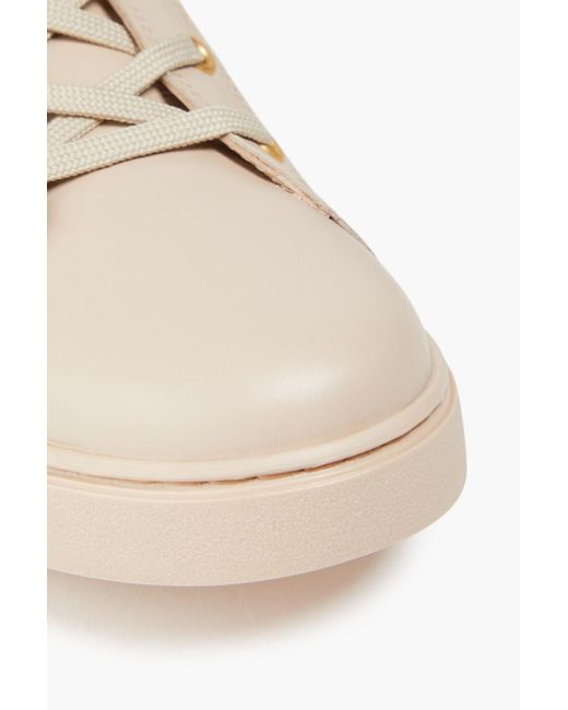 Gianvito Rossi Natural Leather High-top Sneakers