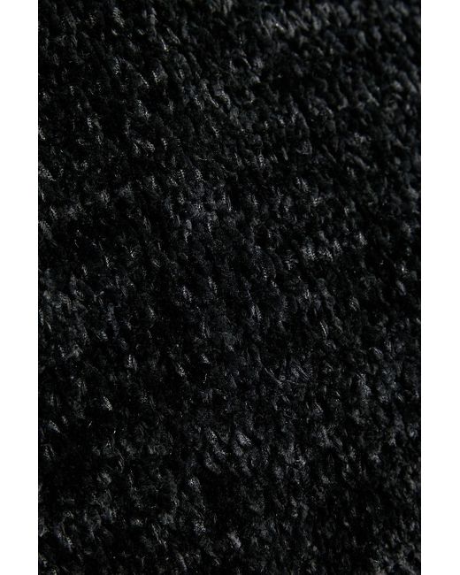 Jil Sander Pullover aus chenille aus einer seiden-baumwollmischung in distressed-optik in Black für Herren