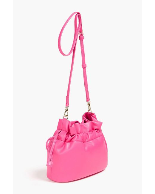 Love Moschino Pink Faux Leather Bucket Bag