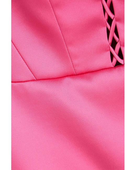Rasario Pink Minikleid aus satin