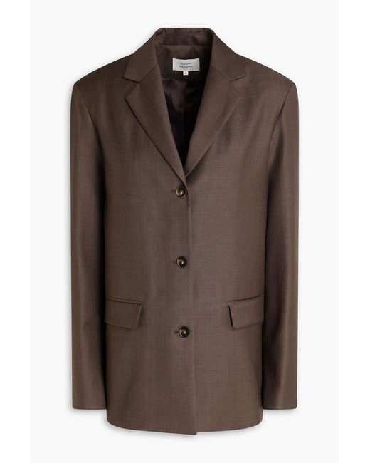 Loulou de Saison Brown Marcia Wool Blazer