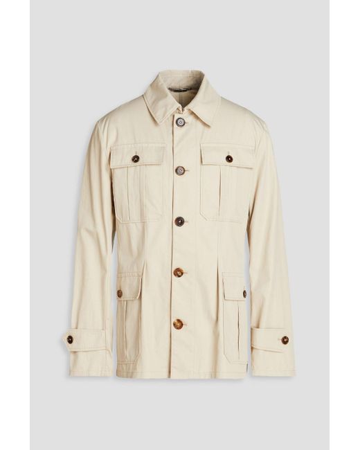 Dolce & Gabbana Natural Cotton-gabardine Jacket for men