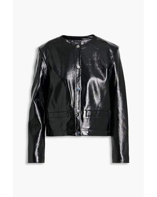 Theory Black Glossed Jacket
