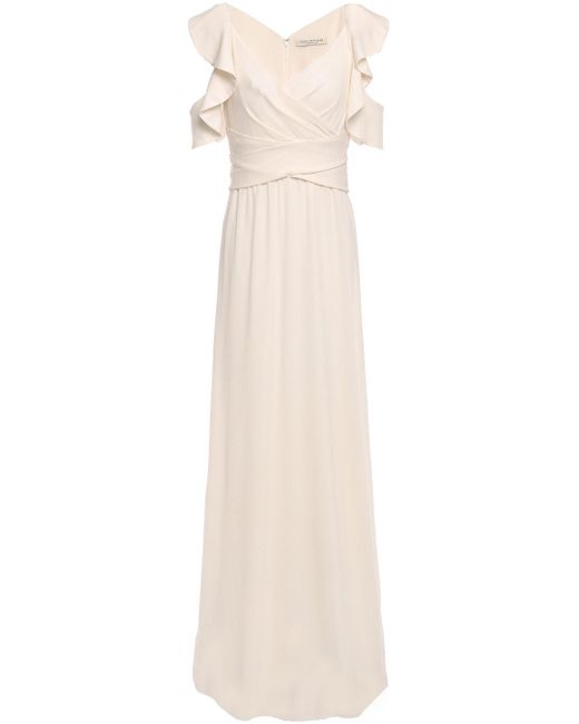 halston heritage ivory dress