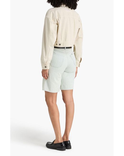Rag & Bone White Mckenna Denim Shorts