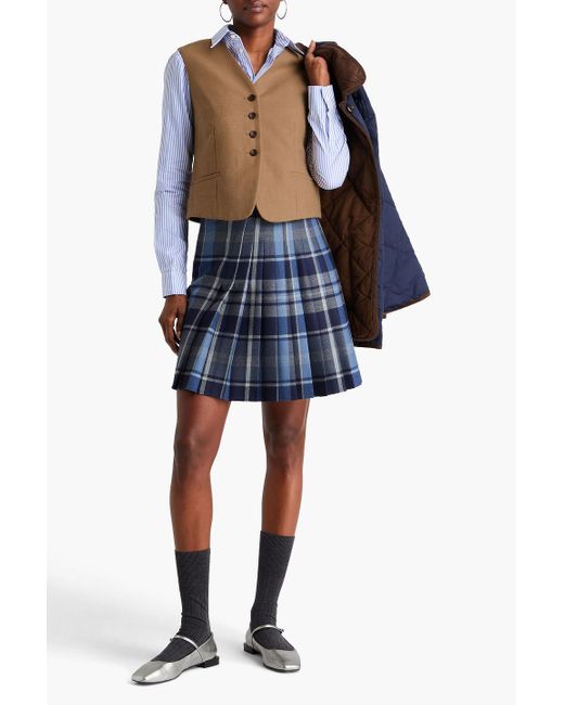 Alex Mill Brown Soho Flannel Vest