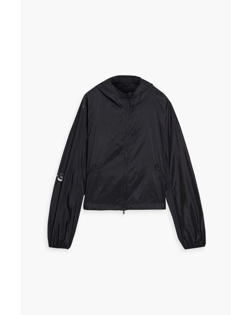 Y-3 Blue Shell Hooded Jacket