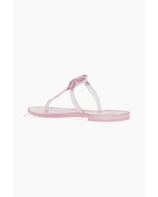 Tory Burch Pink Mini Miller Embellished Pvc Sandals