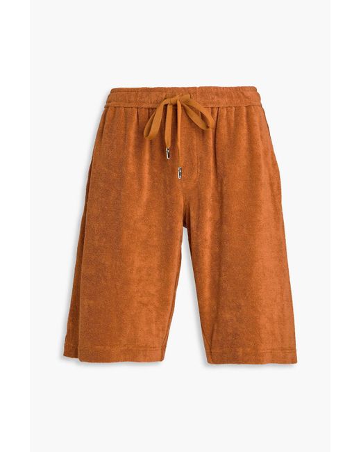 Dolce & Gabbana Orange Cotton-terry Shorts for men
