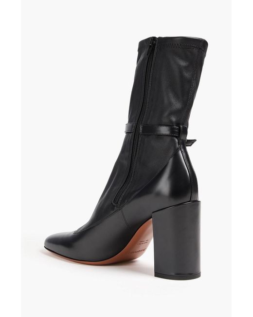 Zimmermann Black Embellished Stretch And Glossed-Leather Sock Boots