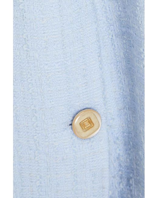 Giuliva Heritage Blue Rosella Wool-blend Tweed Coat