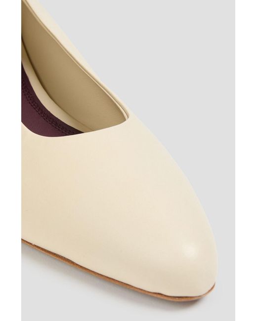 Neous White Fera Leather Pumps