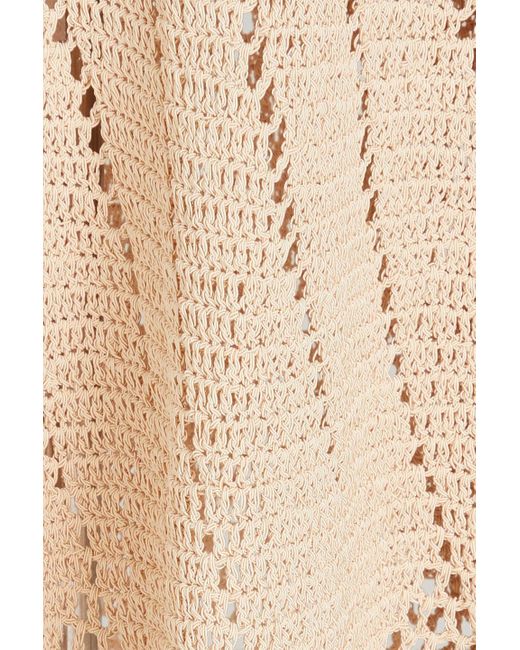 Nicholas Natural Hazel Crochet-knit Maxi Dress