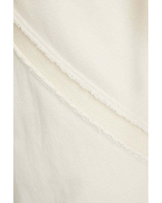 John Elliott White Frame French Cotton-terry Sweatpants for men